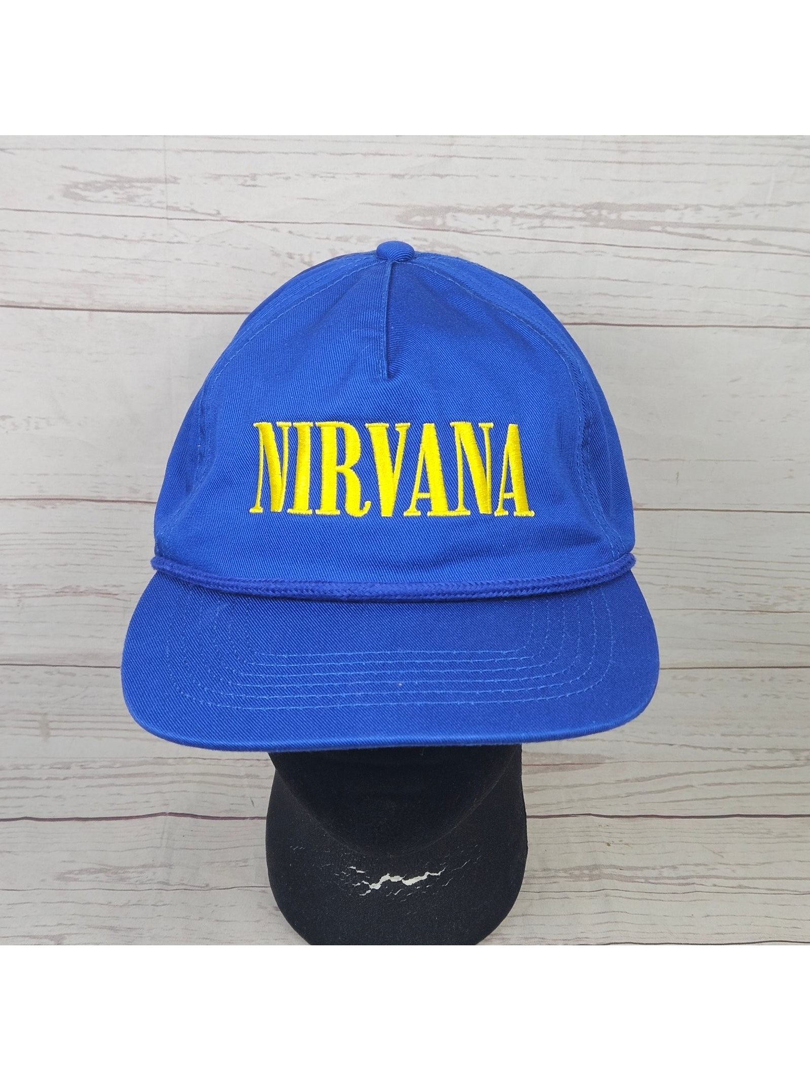 Nirvana Hat Baseball Cap Snapback Mens Adjustable Blue Yellow 2023 Grunge Merch